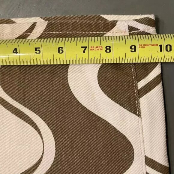 Adika Swish Printed Wide Leg Jeans Brown and‎ Cream Size Small (28) Hippy Grunge - Picture 5 of 6